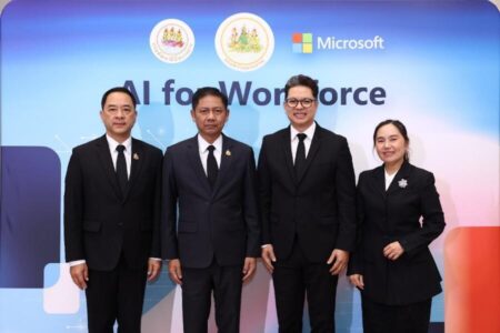กระทรวงแรงงาน ผนึก ไมโครซอฟท์ เร่งพัฒนาทักษะ AI แรงงานไทย 150,000 คน ขับเคลื่อนประเทศไทยสู่ “ผู้สร้าง” ในยุคเศรษฐกิจดิจิทัล