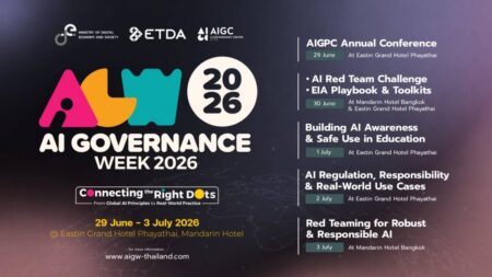 ETDA เตรียมจัดงานใหญ่ AI Governance Week 2026 เวทีนานาชาติขับเคลื่อน AI Governance จากหลักการสากล สู่การใช้งานจริง 29 มิ.ย. – 3 ก.ค. 69 นี้